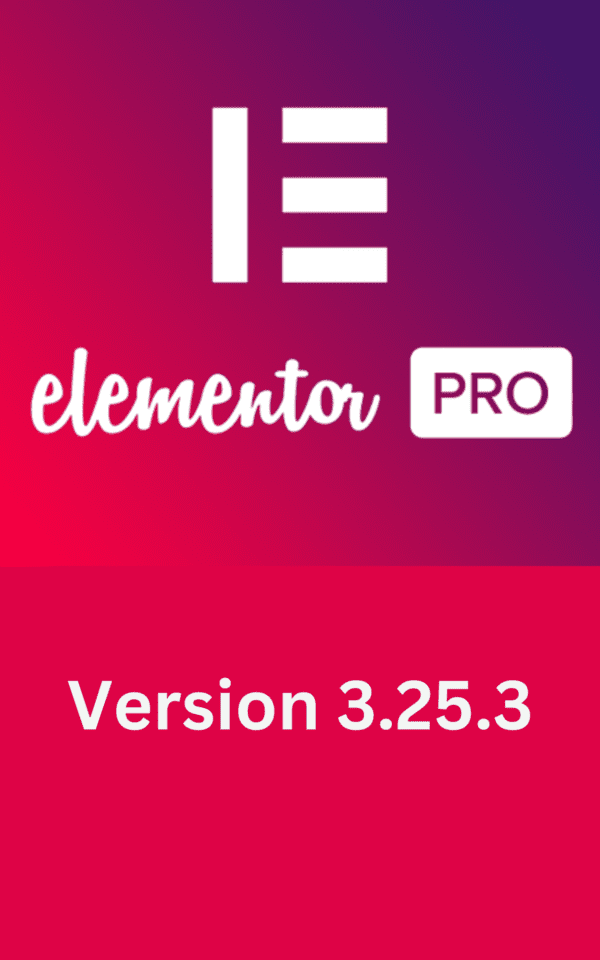 This is an image of Elementor Pro 3.25.3