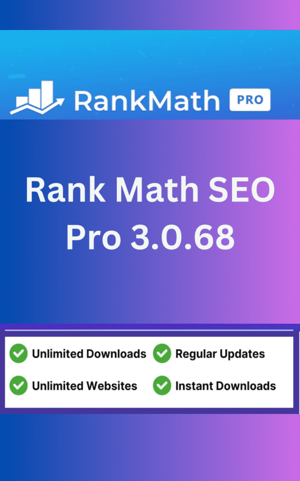 This is an image of Rank Math SEO Pro 3.0.68