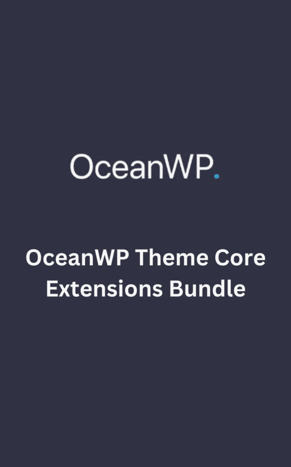 This is an image of OceanWP Theme Core Extensions Bundle