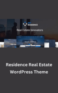This is an image of Residence Real Estate WordPress Theme