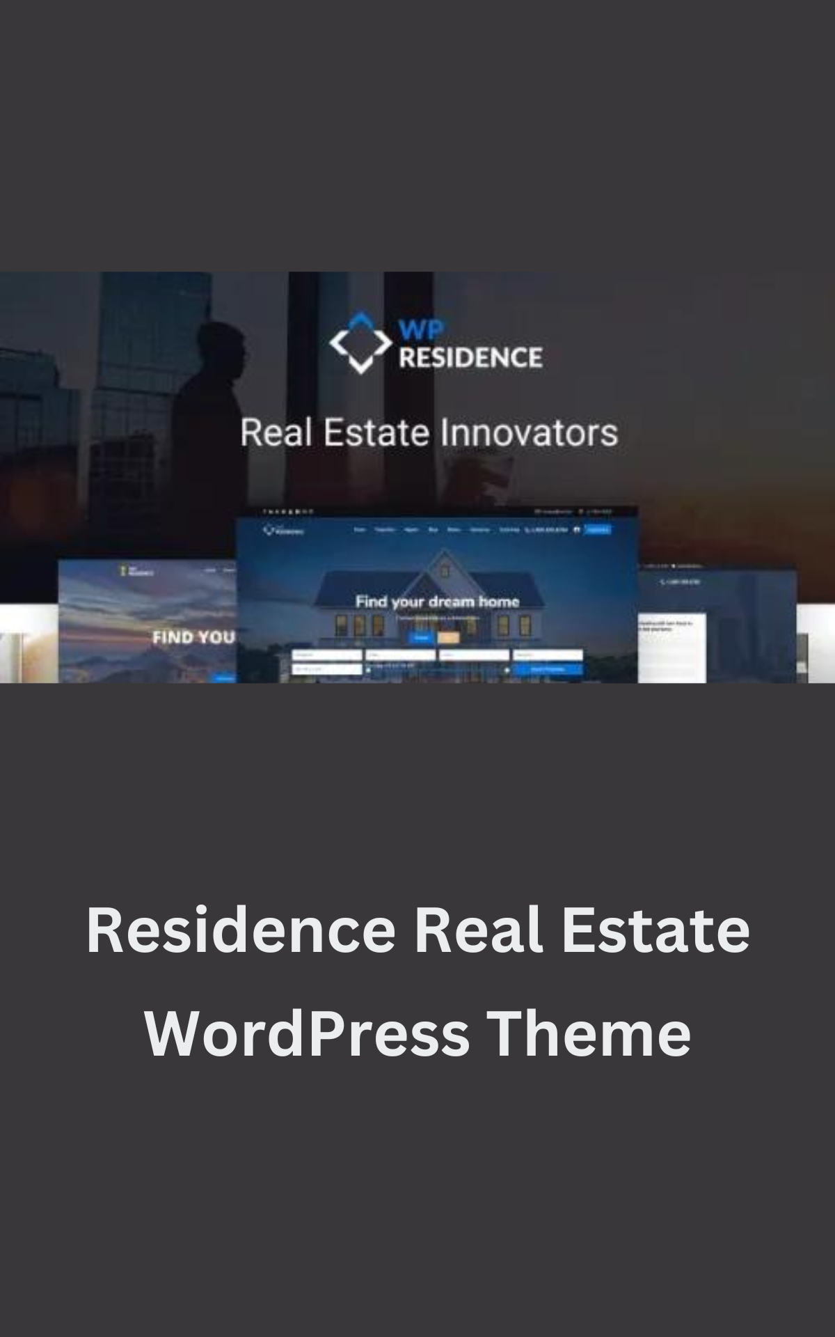 This is an image of Residence Real Estate WordPress Theme