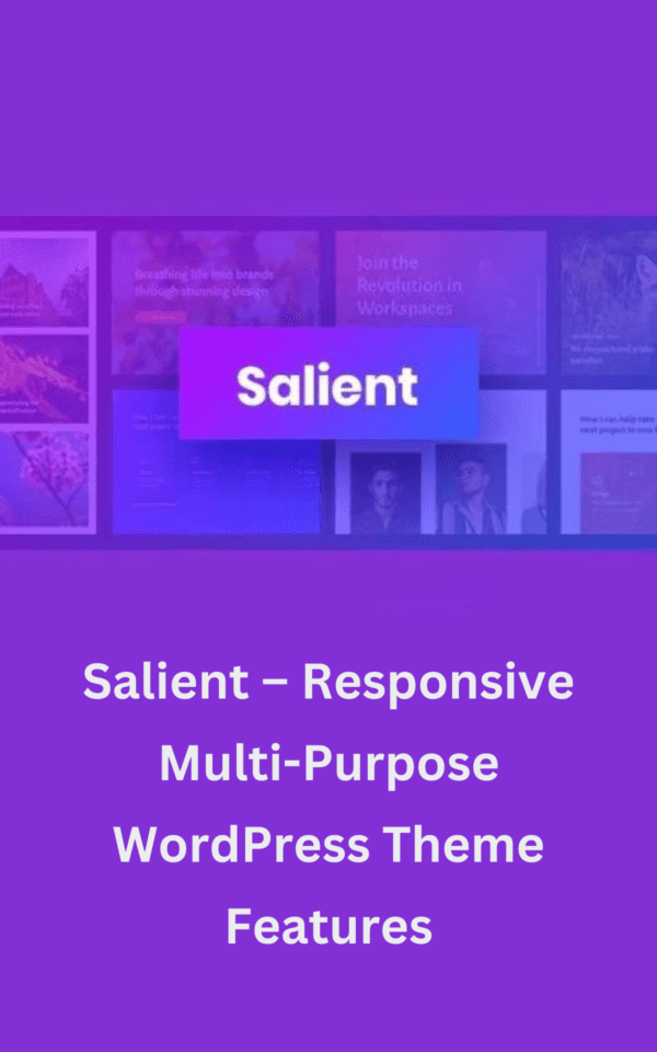 This is an image of Salient – Responsive Multi-Purpose WordPress Theme Features